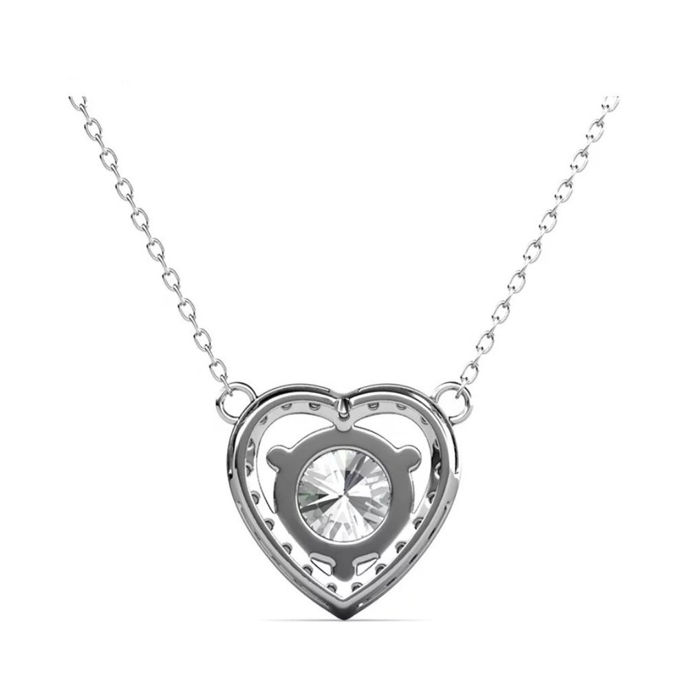 1ct. t.w. Diamond Heart Necklace - Picture 3 of 12